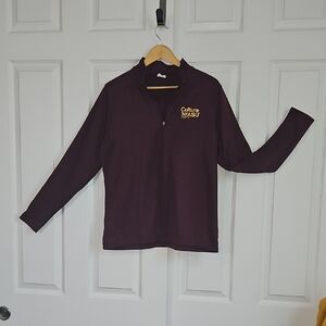 Augusta Sportswear Ladies Burgundy Long Sleeve ASU Fleece lined Pull-Over